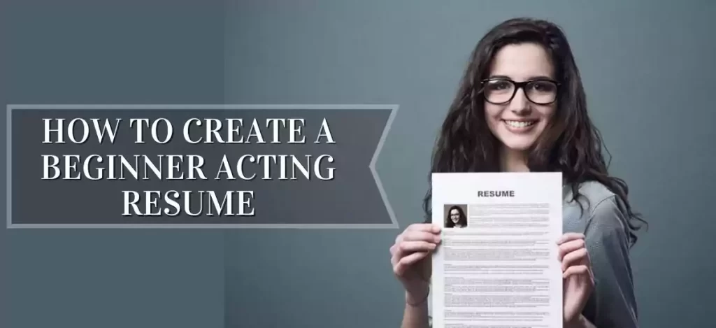 Beginner Acting Resume